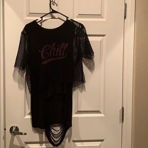 Fishnet “chill” shirt